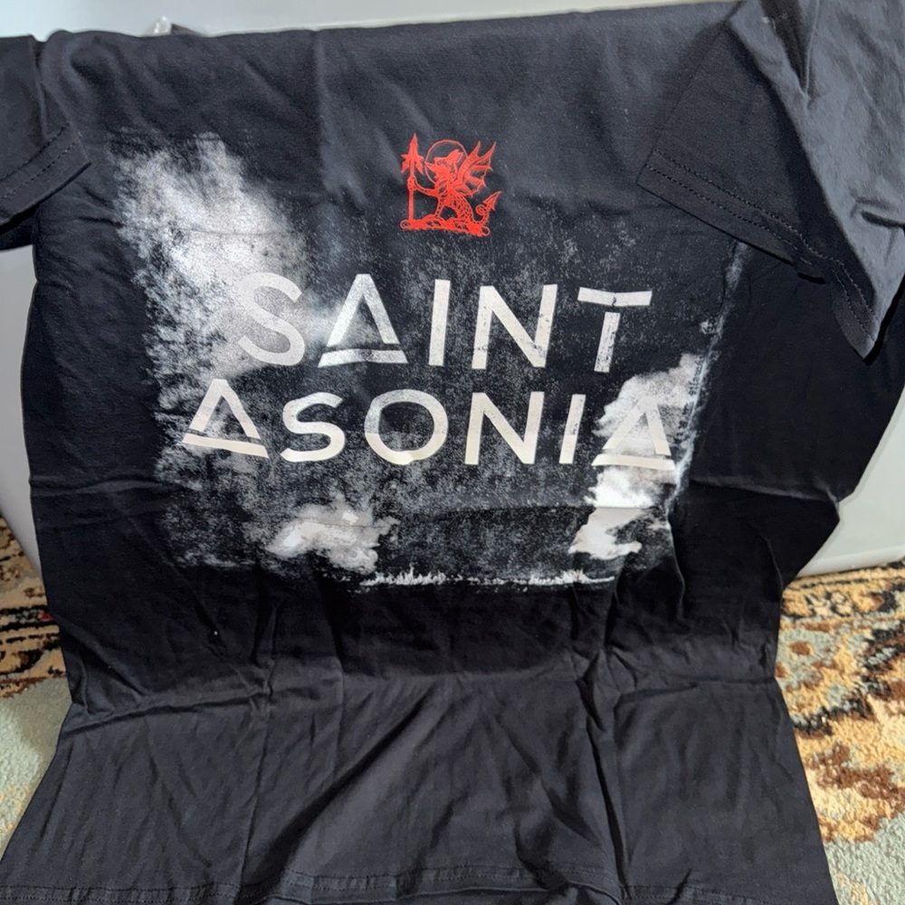 SAINT ASONIA Black Graphic Tee